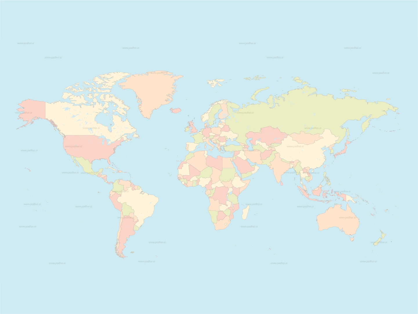 Outline of World Map
