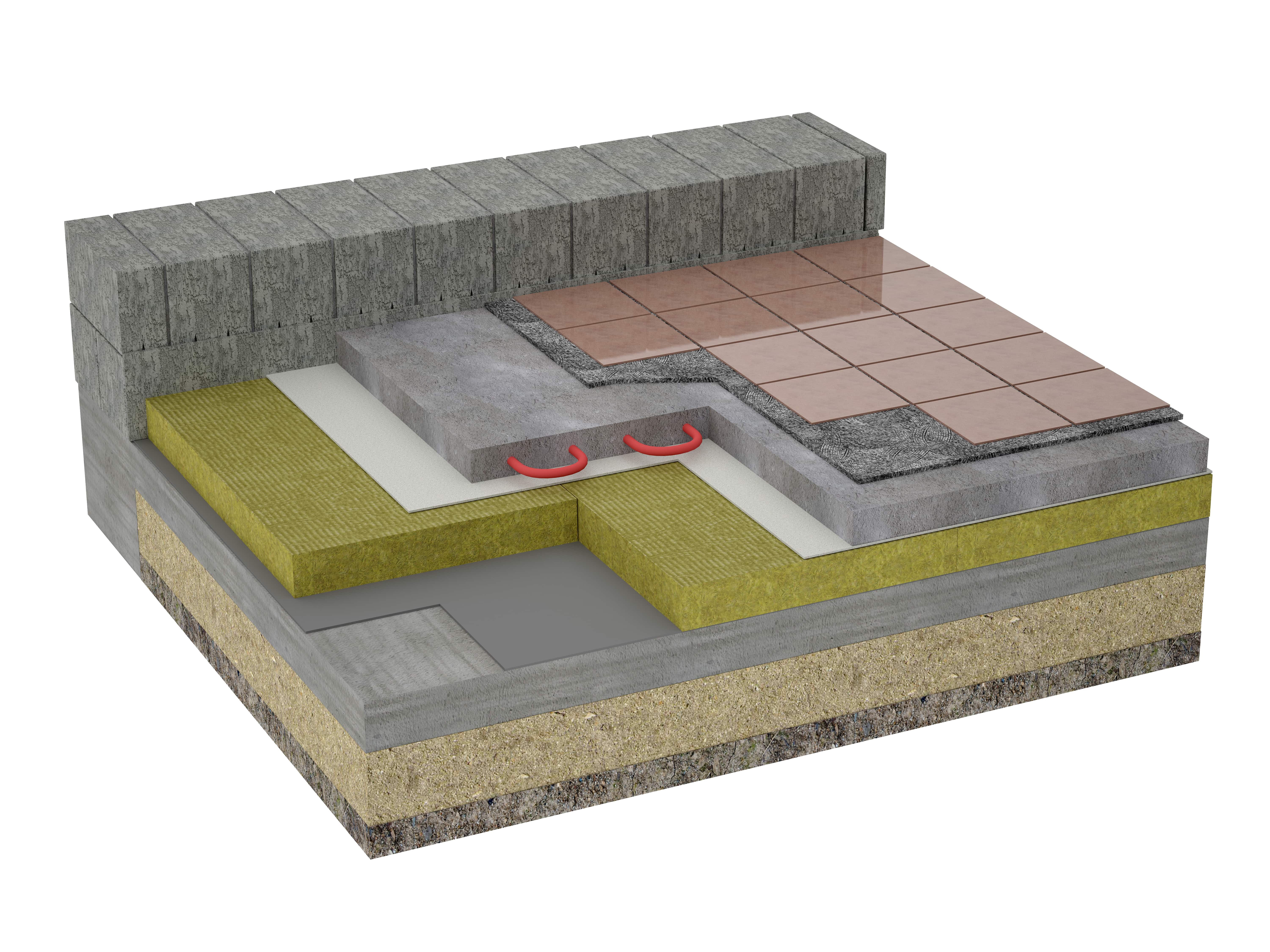 Floor insulation cross section