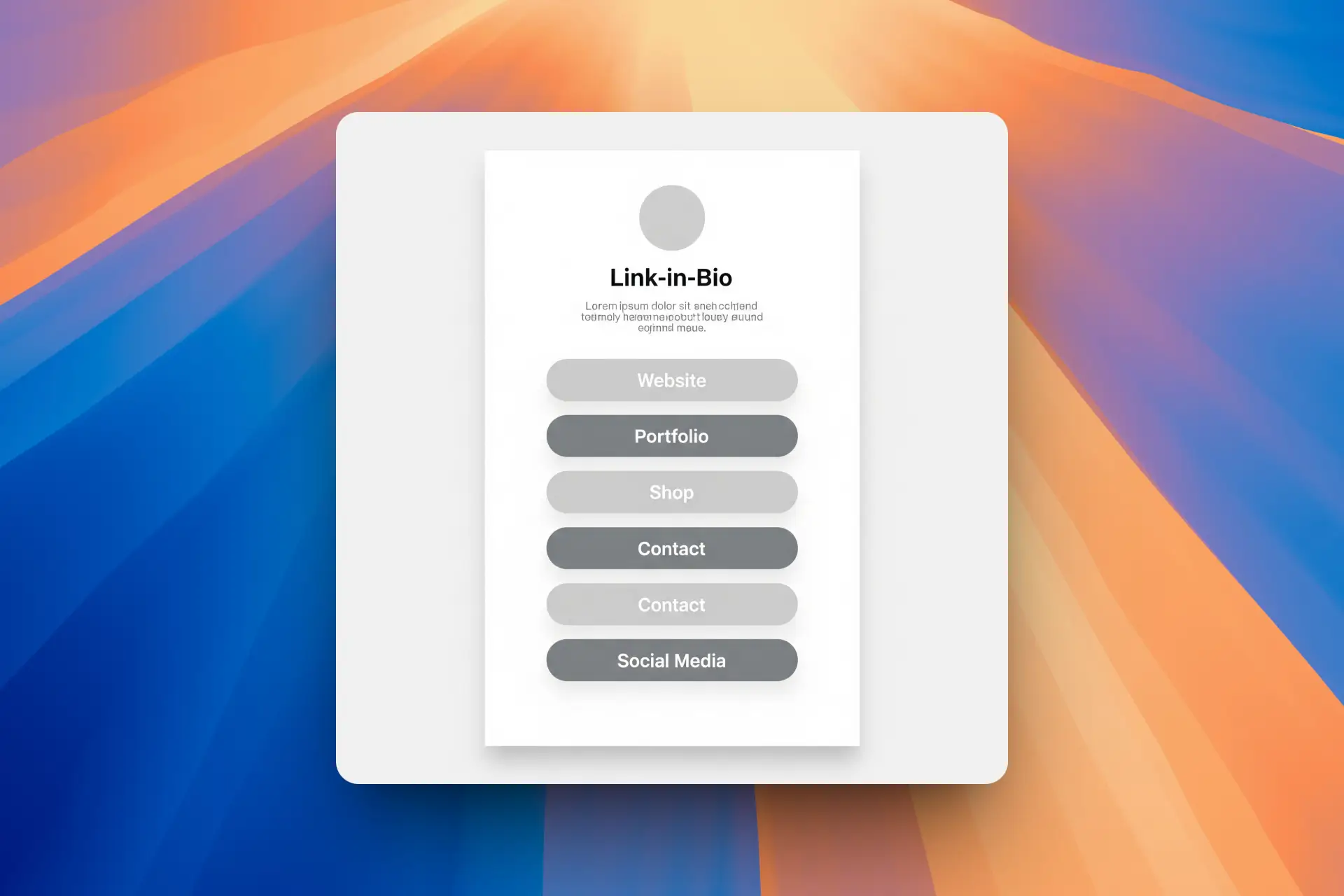 A image showing the instant sharing options for a digital business card, including a prominent QR code and a shareable link