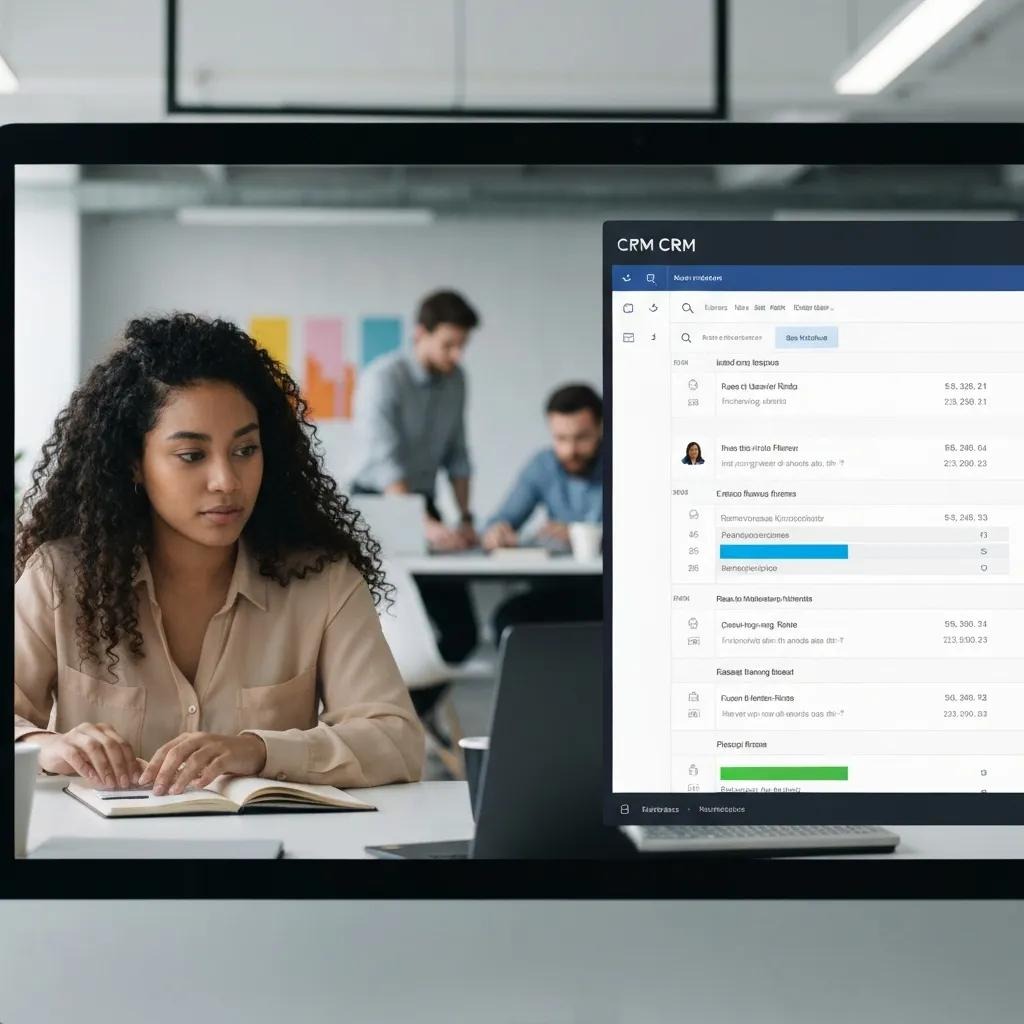 Dashboard showing CRM entries created by AI receptionist integration