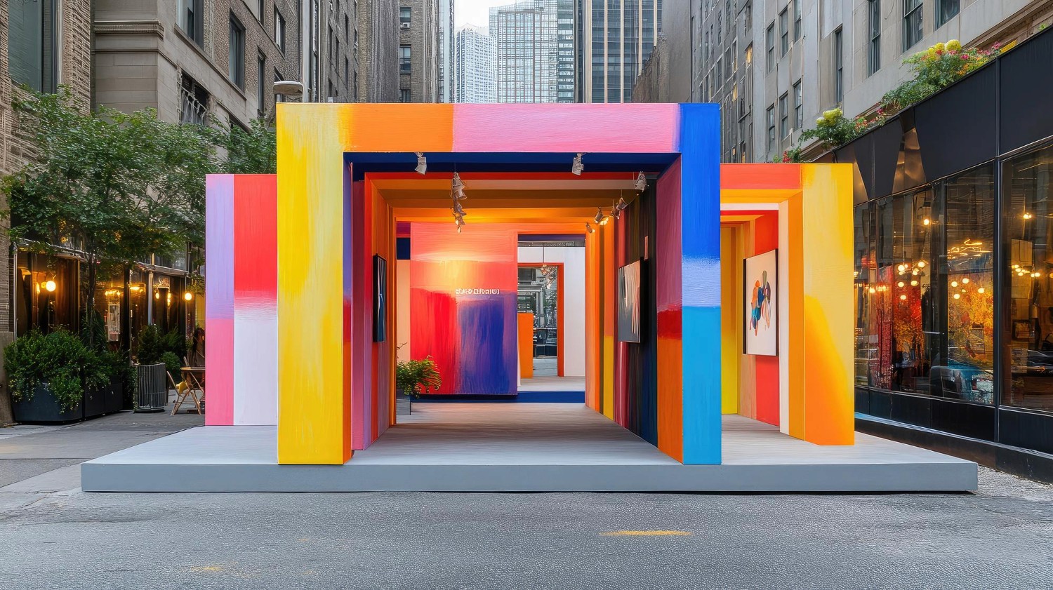 活動入場動線與品牌視覺佈置 event entrance traffic flow branding design