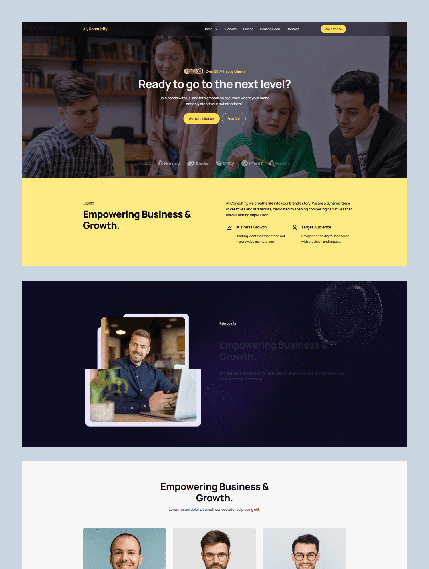 Marketing Template Framer template