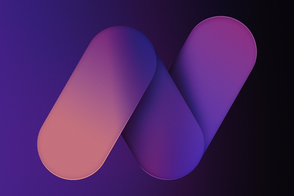 Purple abstract object