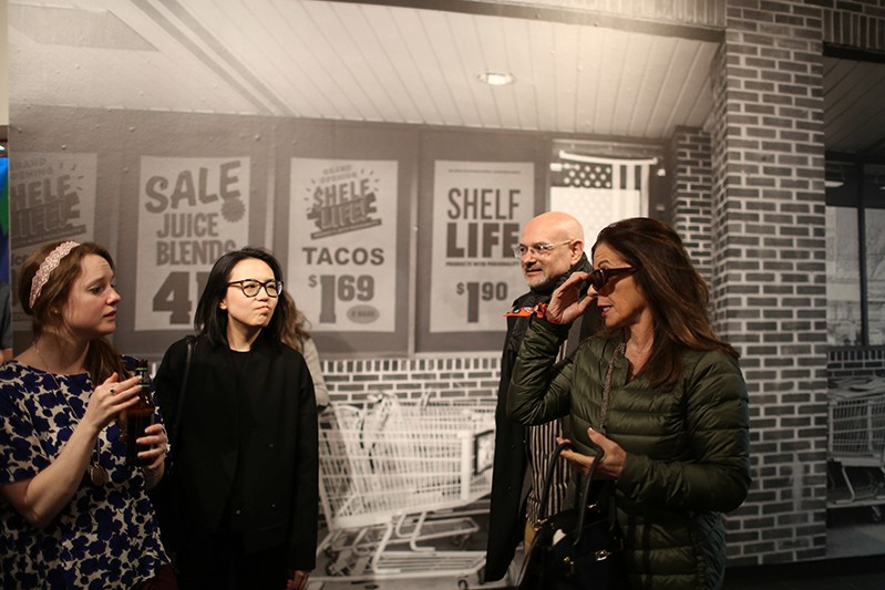 two students with steve and lita