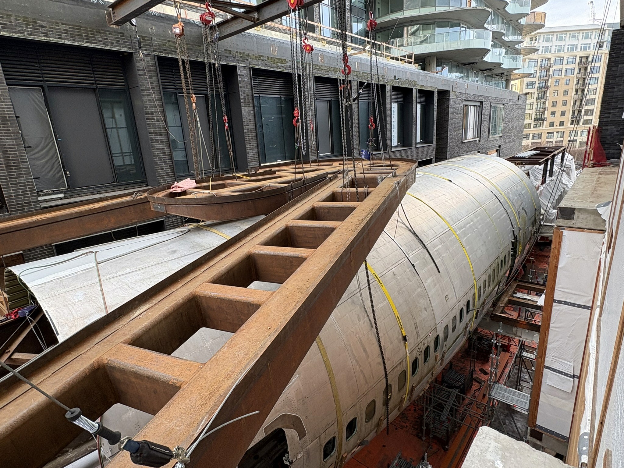 Car driving on a wet road at night