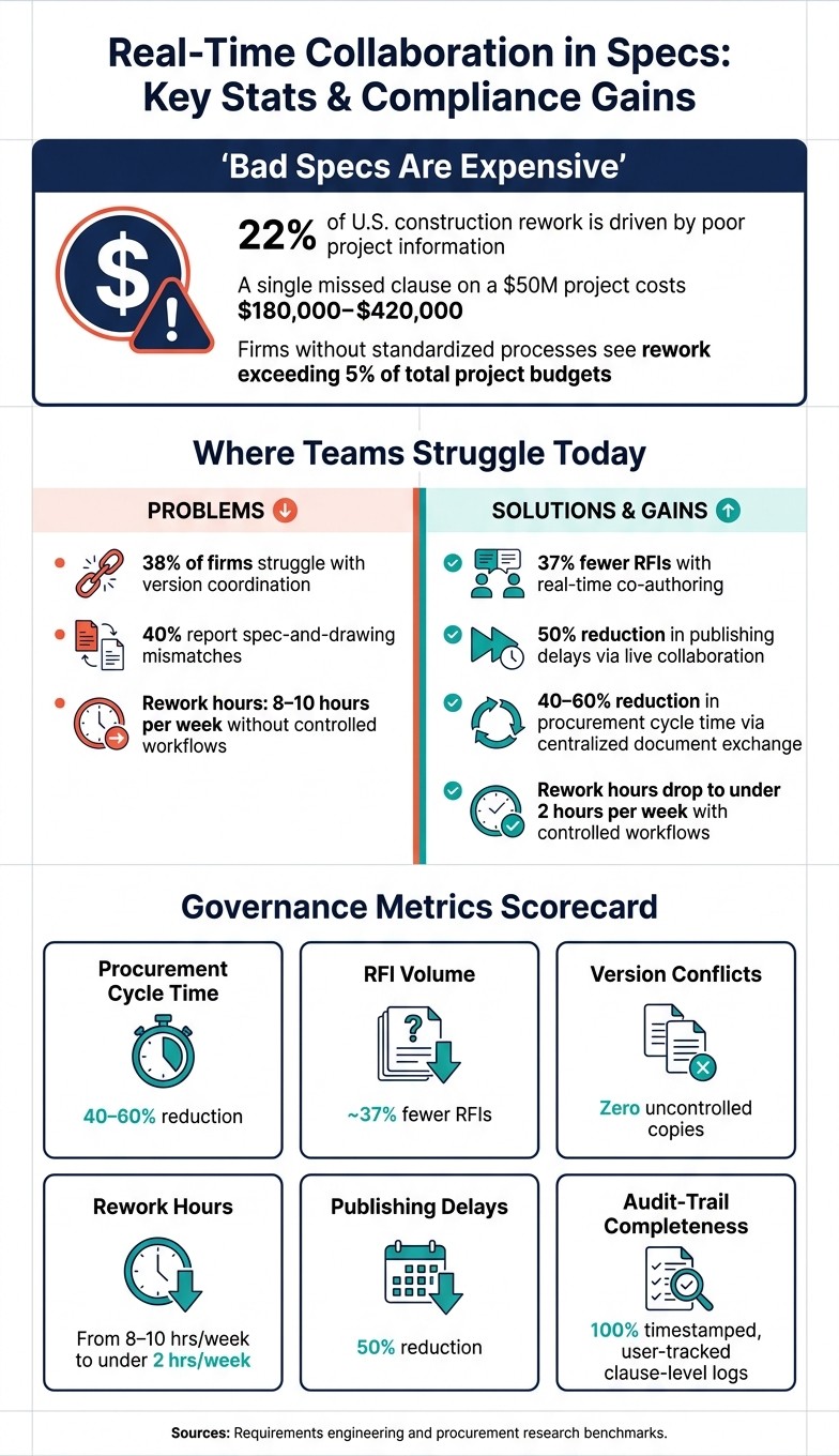 Real-Time Collaboration in Specs: Key Stats & Compliance Gains