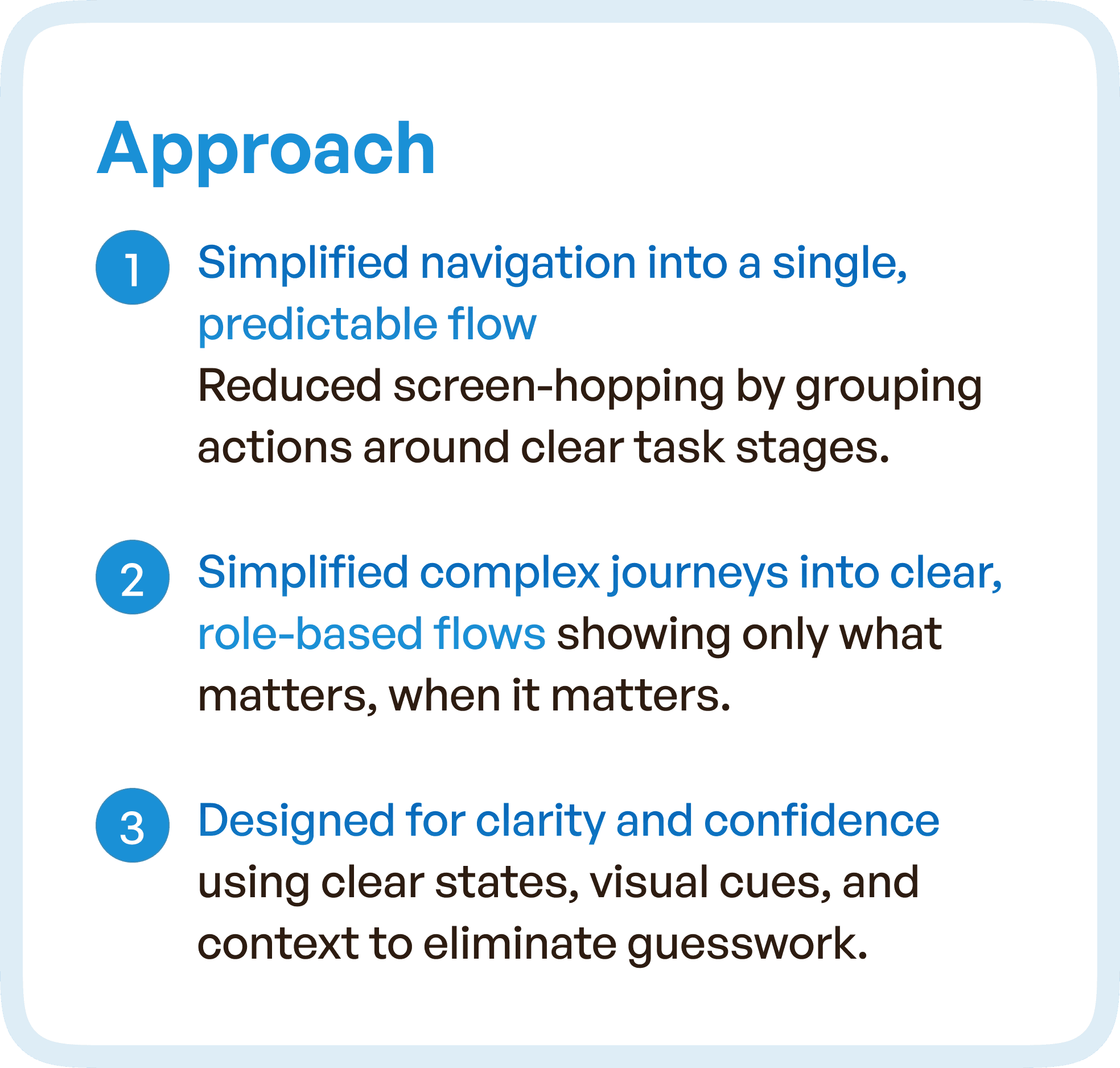 Approach define in points