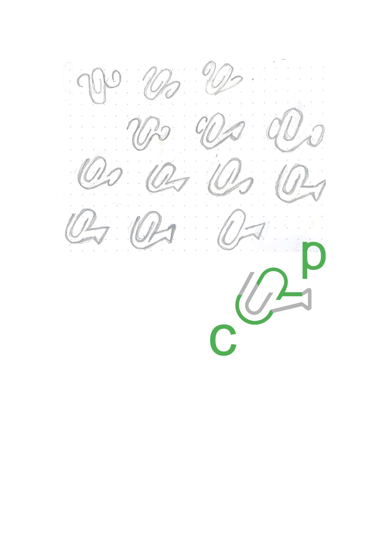 Logomark evolution, ideas