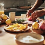 Fresh ingredients and food preparation representing personalized nutrition coaching in Eternal