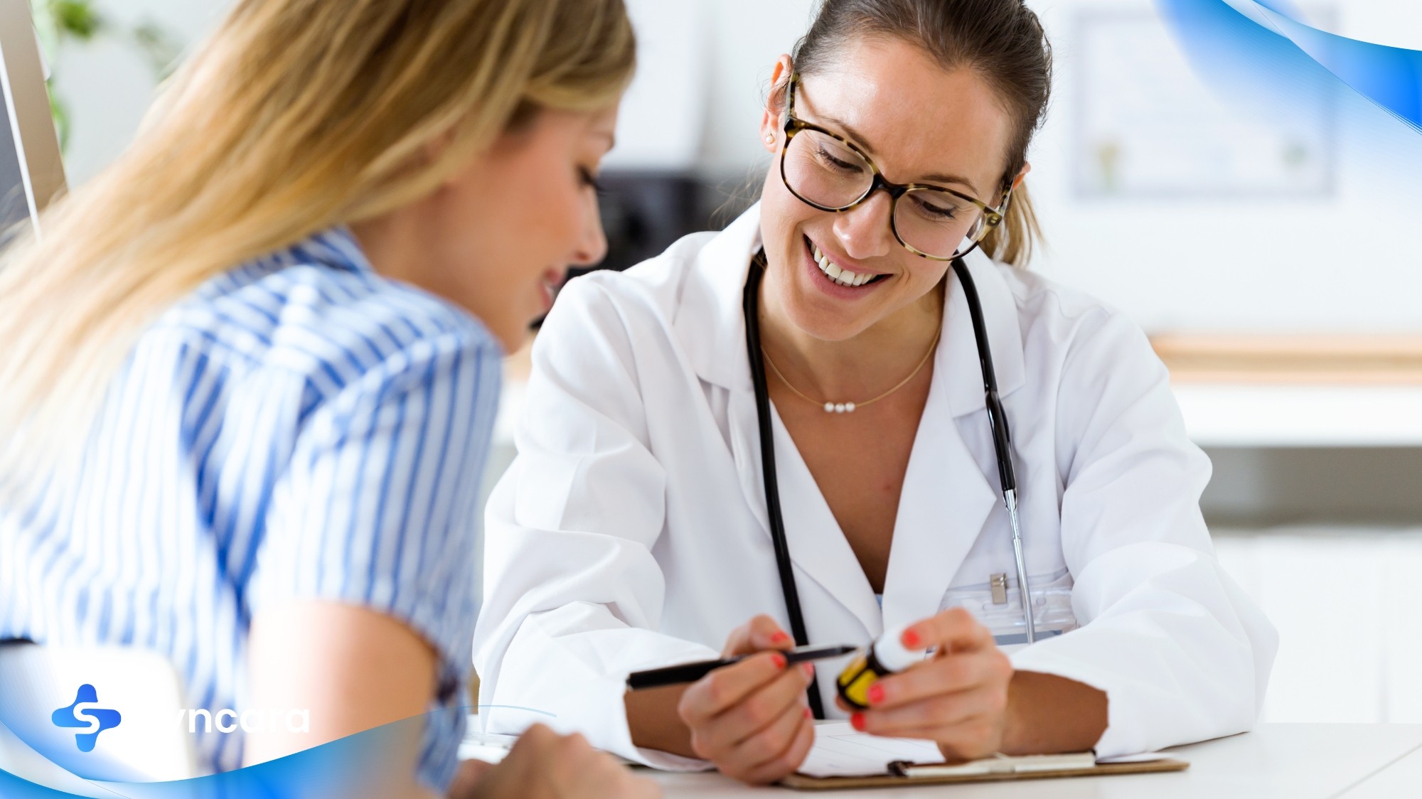 Walk-in clinic doctor in Windsor providing medical consultation