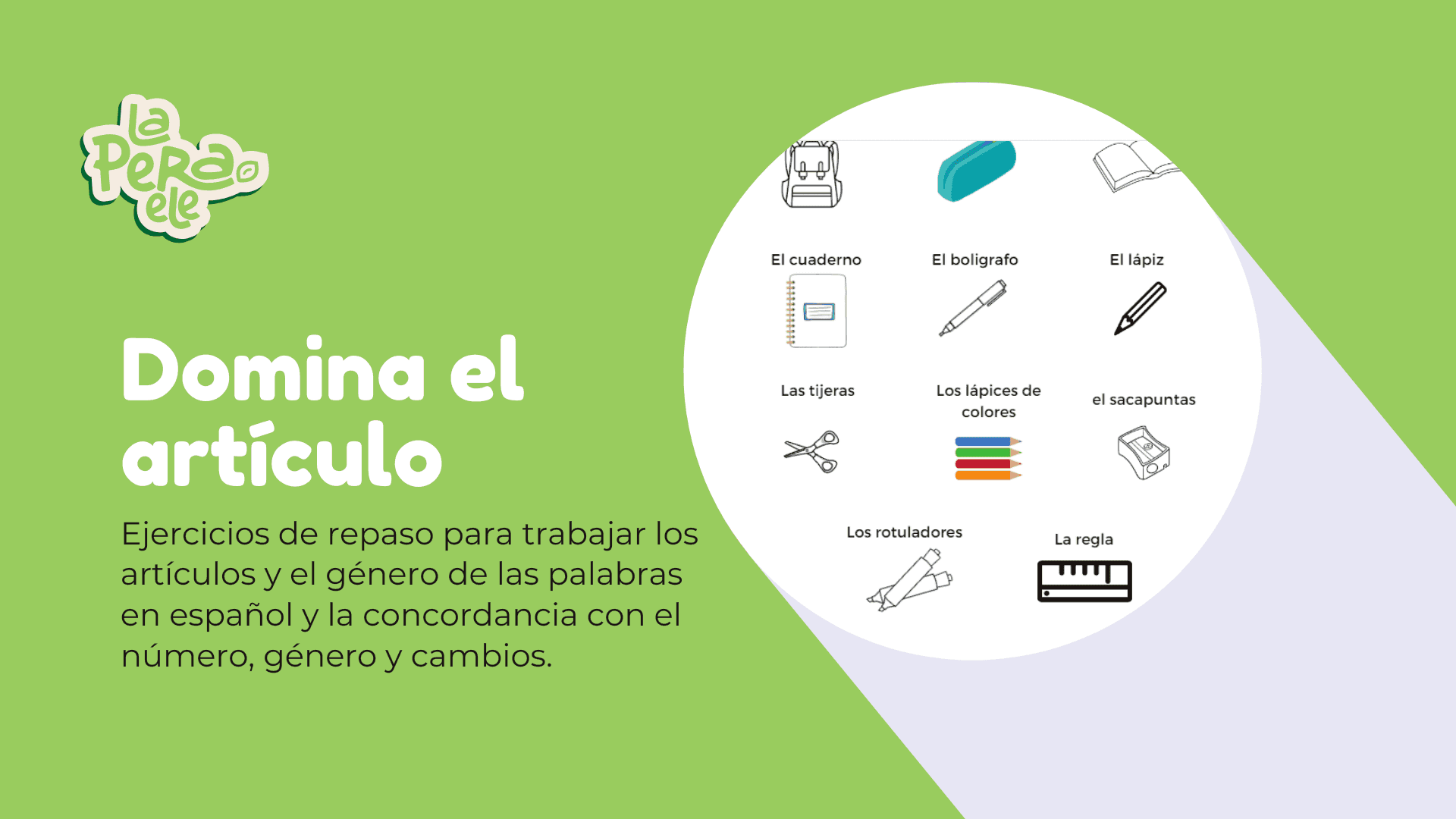 Domina el artículo worksheet