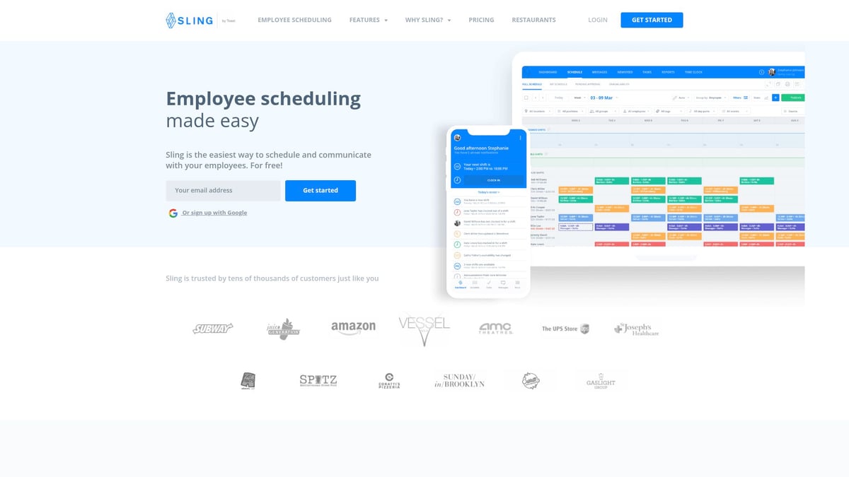 9 Essential Employee Rota Software Solutions for 2026 - Sling