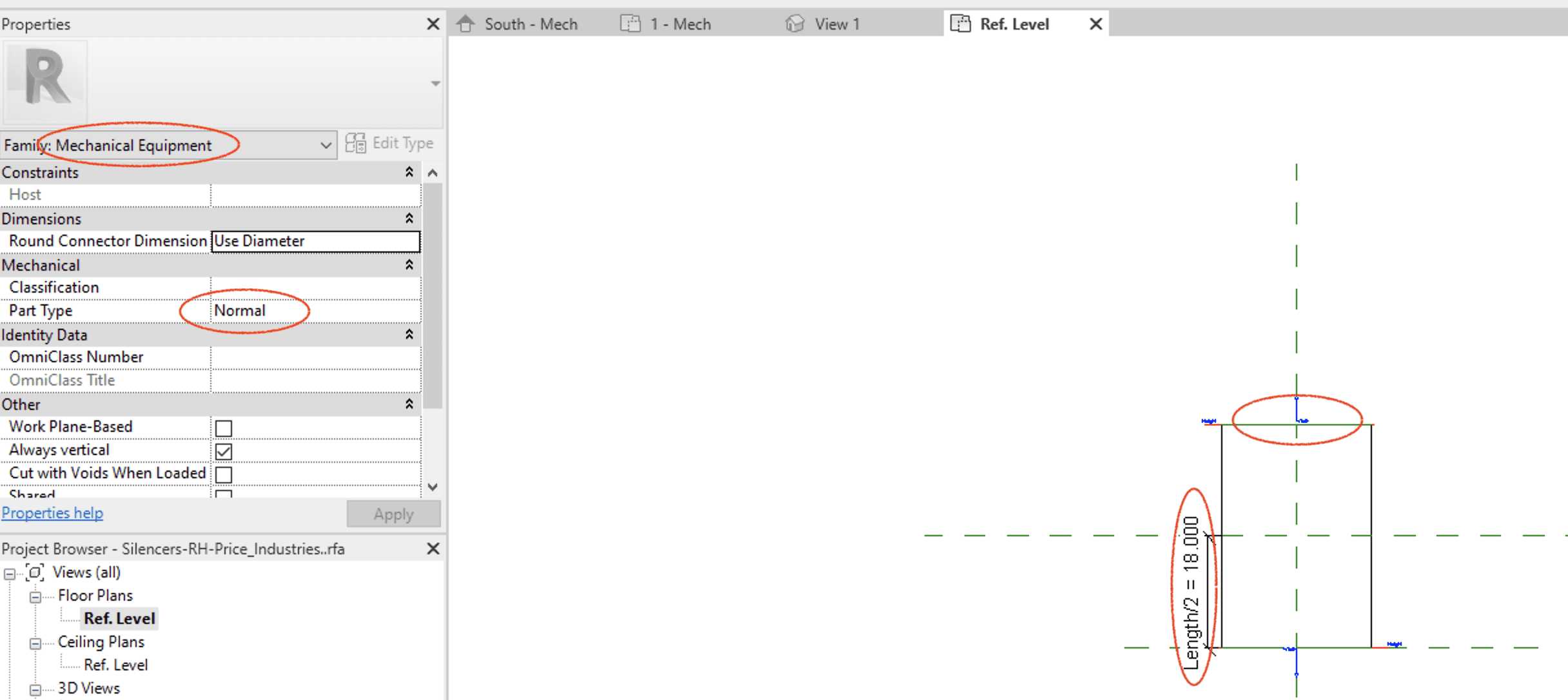 Manufacturer content with incorrect part type and family type.