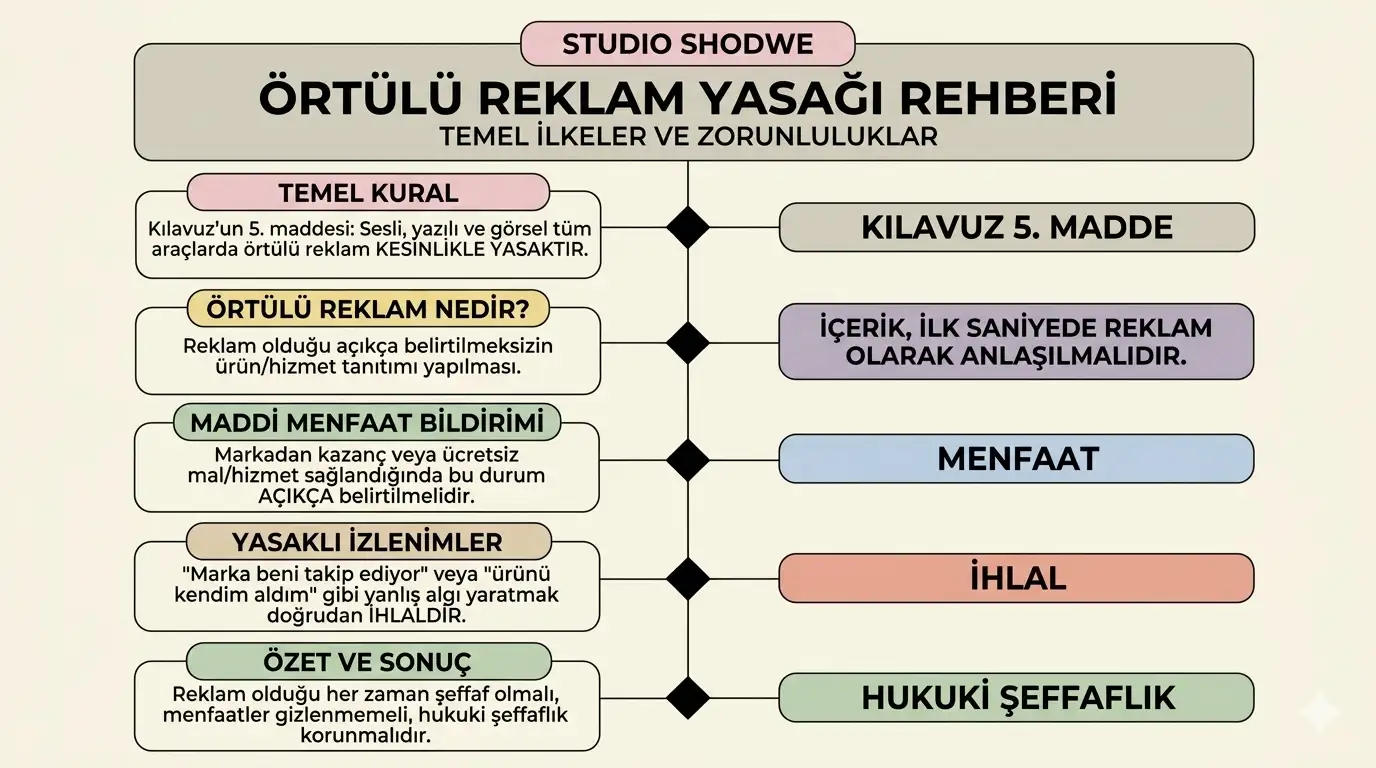 örtülü reklam yasaği