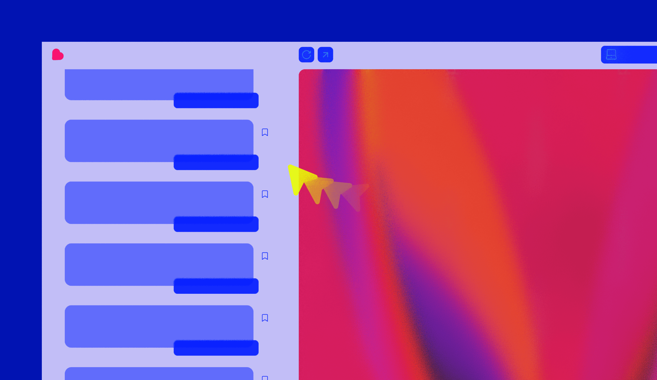 Visual representing a vibe coding tool interface