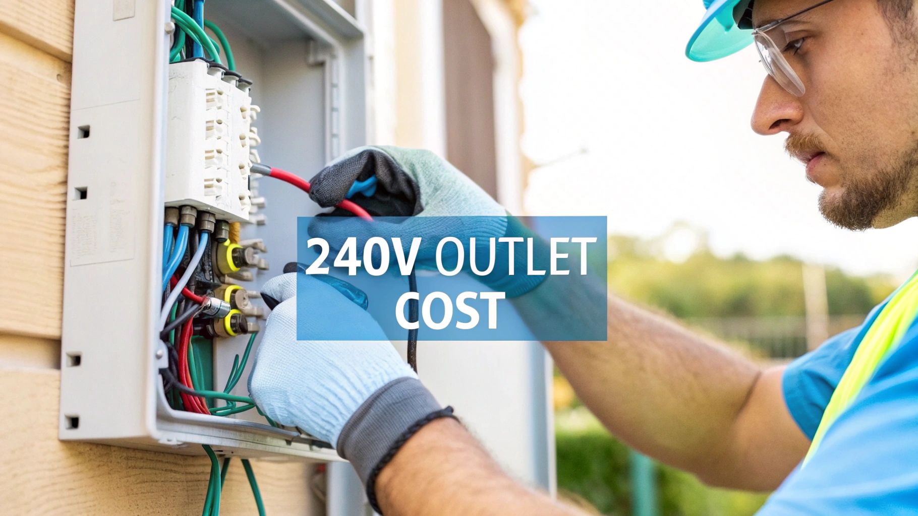 a electrician working on an electrical box