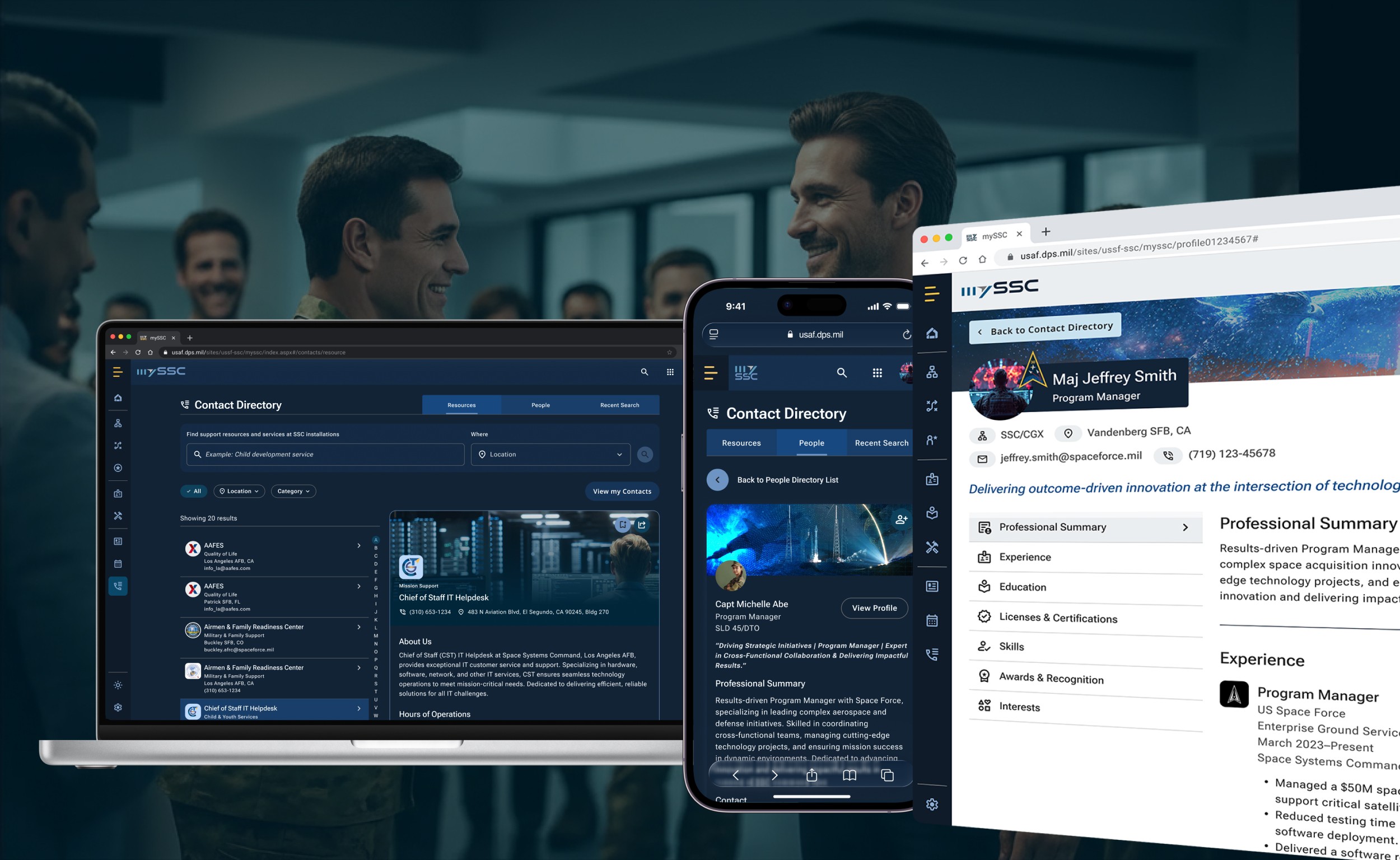 Find the right people and resource, connect with purpose with Contact Directory and Profile.