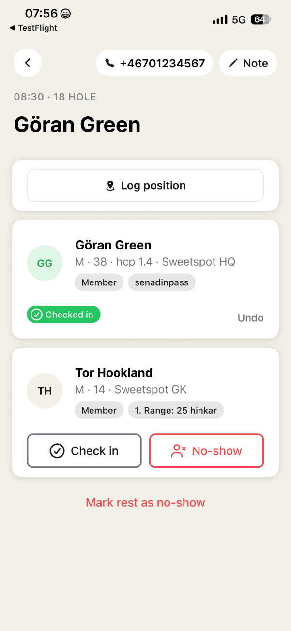 No-shows, flagged