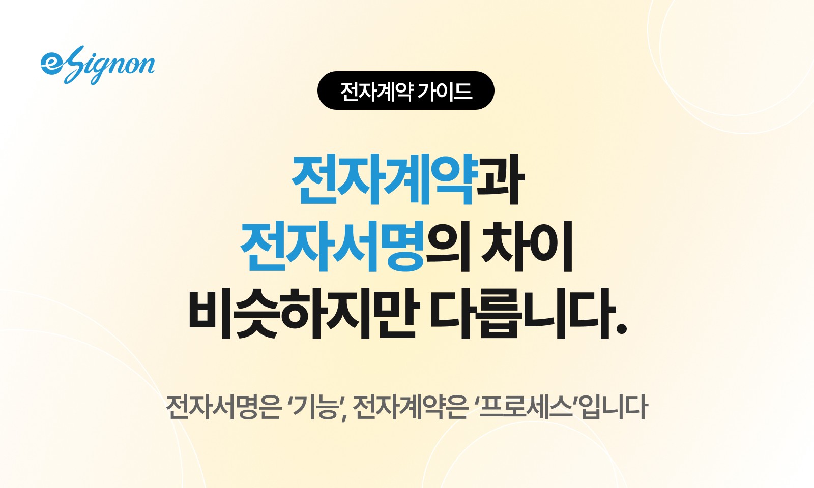 전자계약 이싸인온 전자계약과 전자서명 차이점