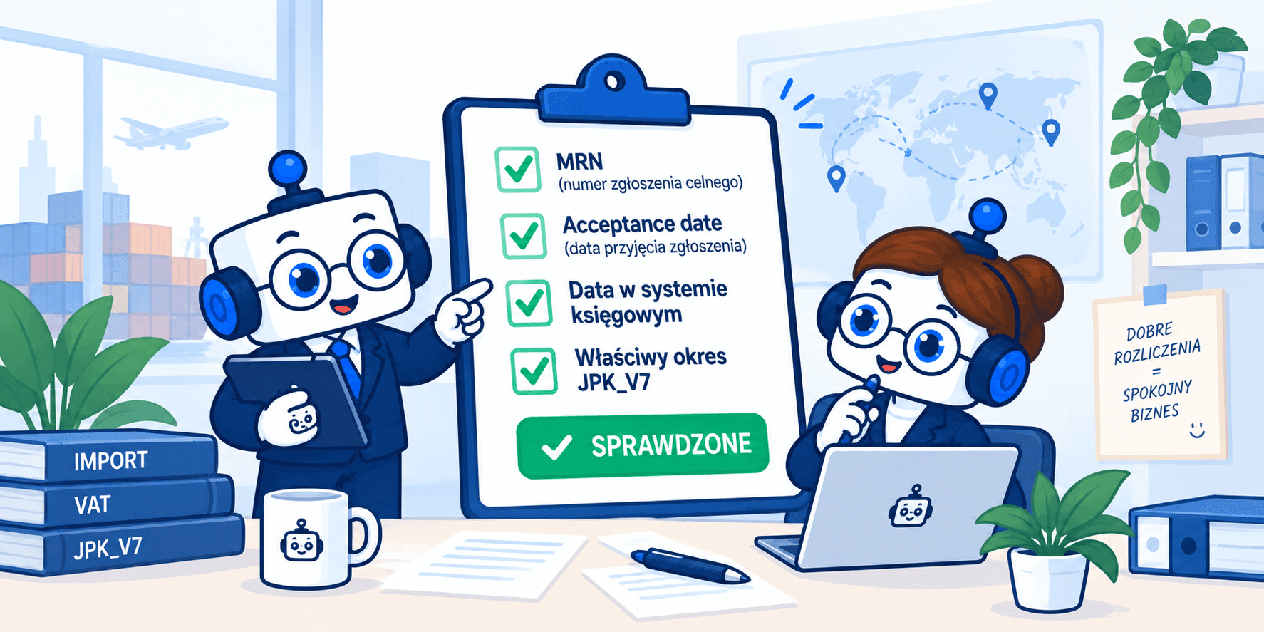Checklista importowa – MRN, acceptance date, data w systemie księgowym i właściwy okres JPK_V7