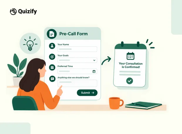 Free Consultation, No-Show: How a Pre-Call Form Can Improve Client Commitment | Quizify 