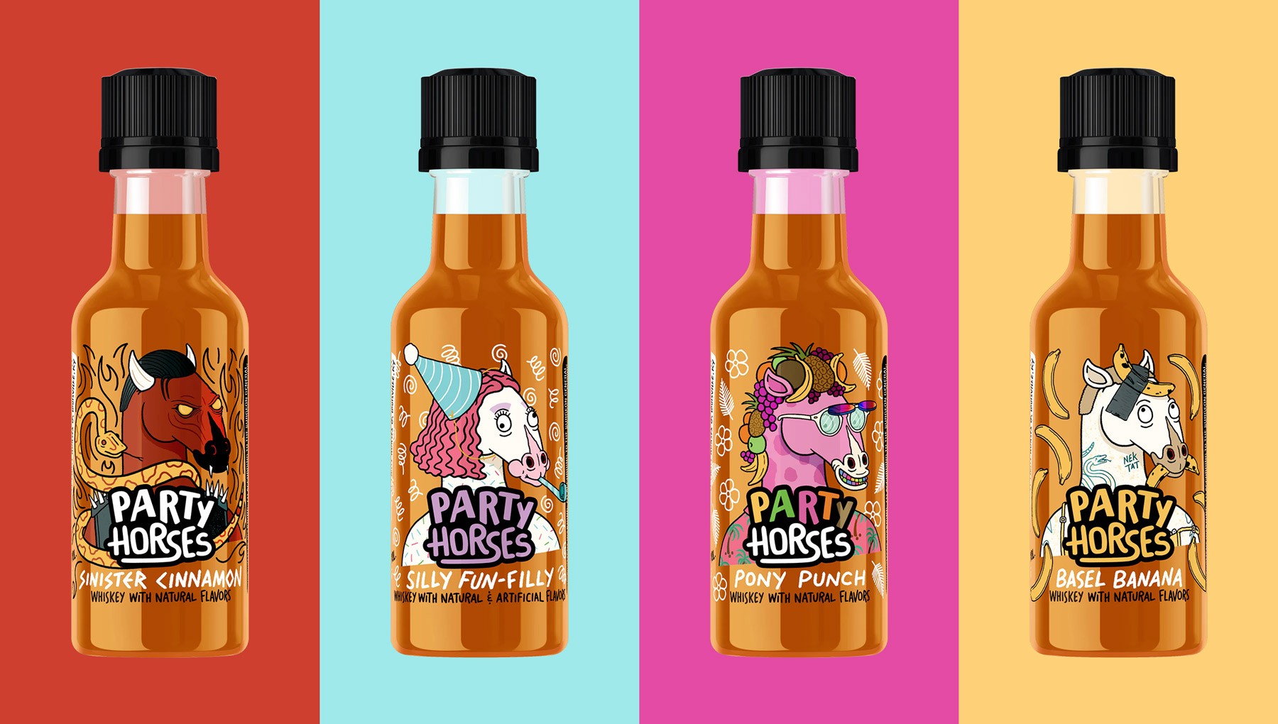 Image of our first product to hit shelves – flavored 50ml shooters