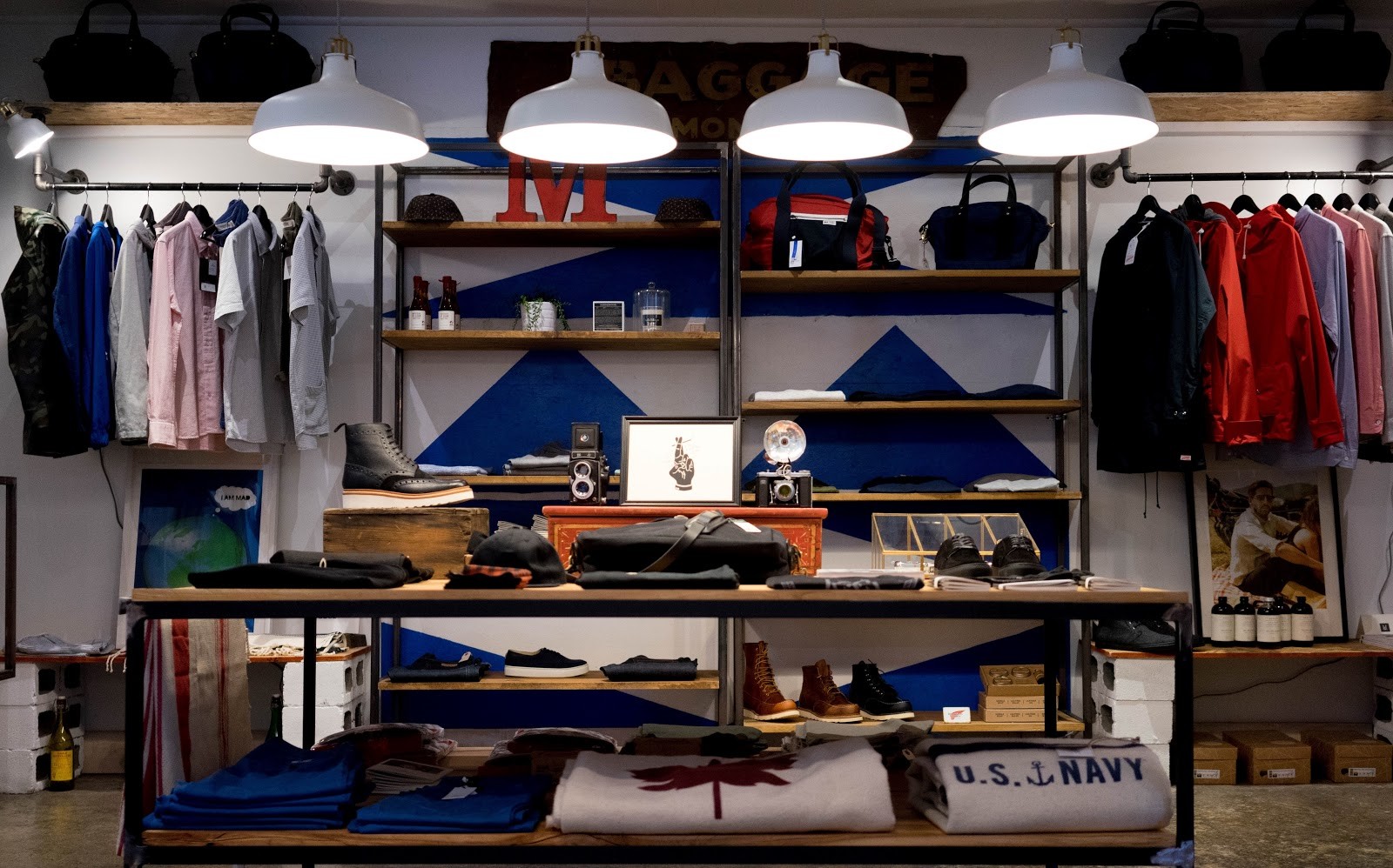 Decoração de loja pequena masculina