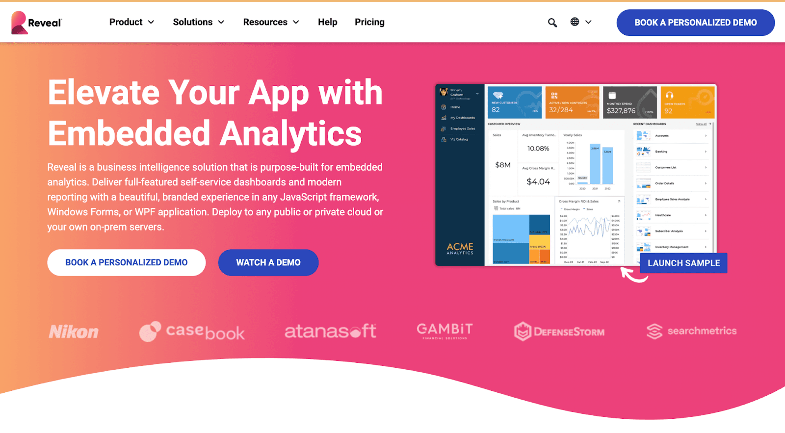 RevealBI embedded analytics