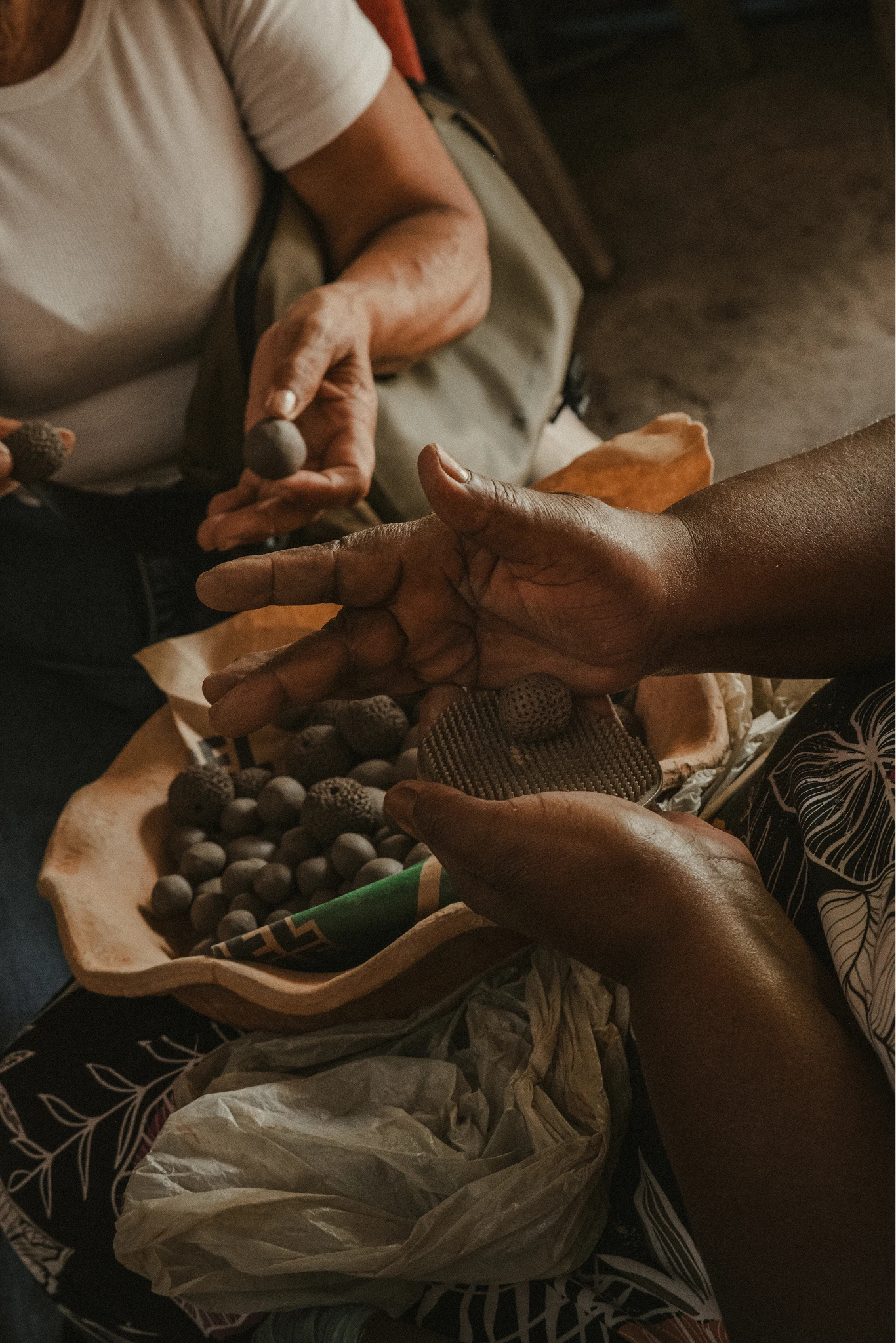 Noemi, an artisan working in Tracunhaém, Pernambuco
