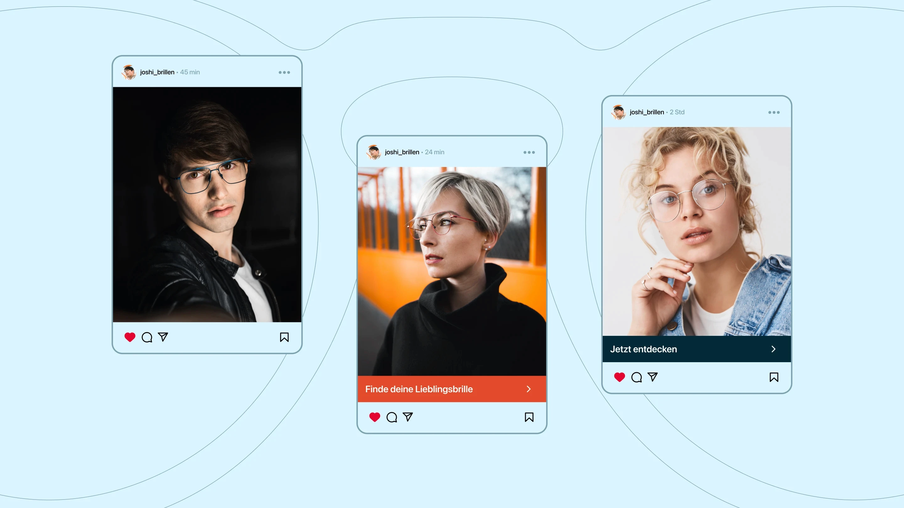 Social Posts people wearing glasses