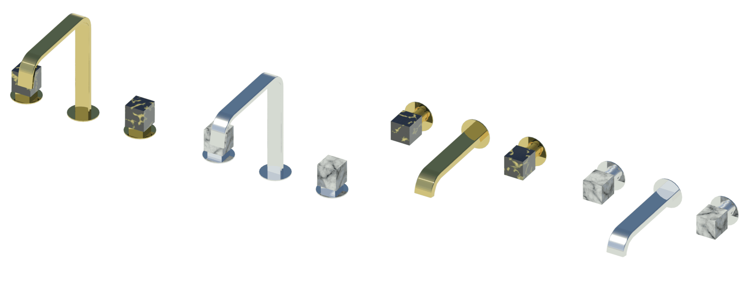 Two materials and mounting options.