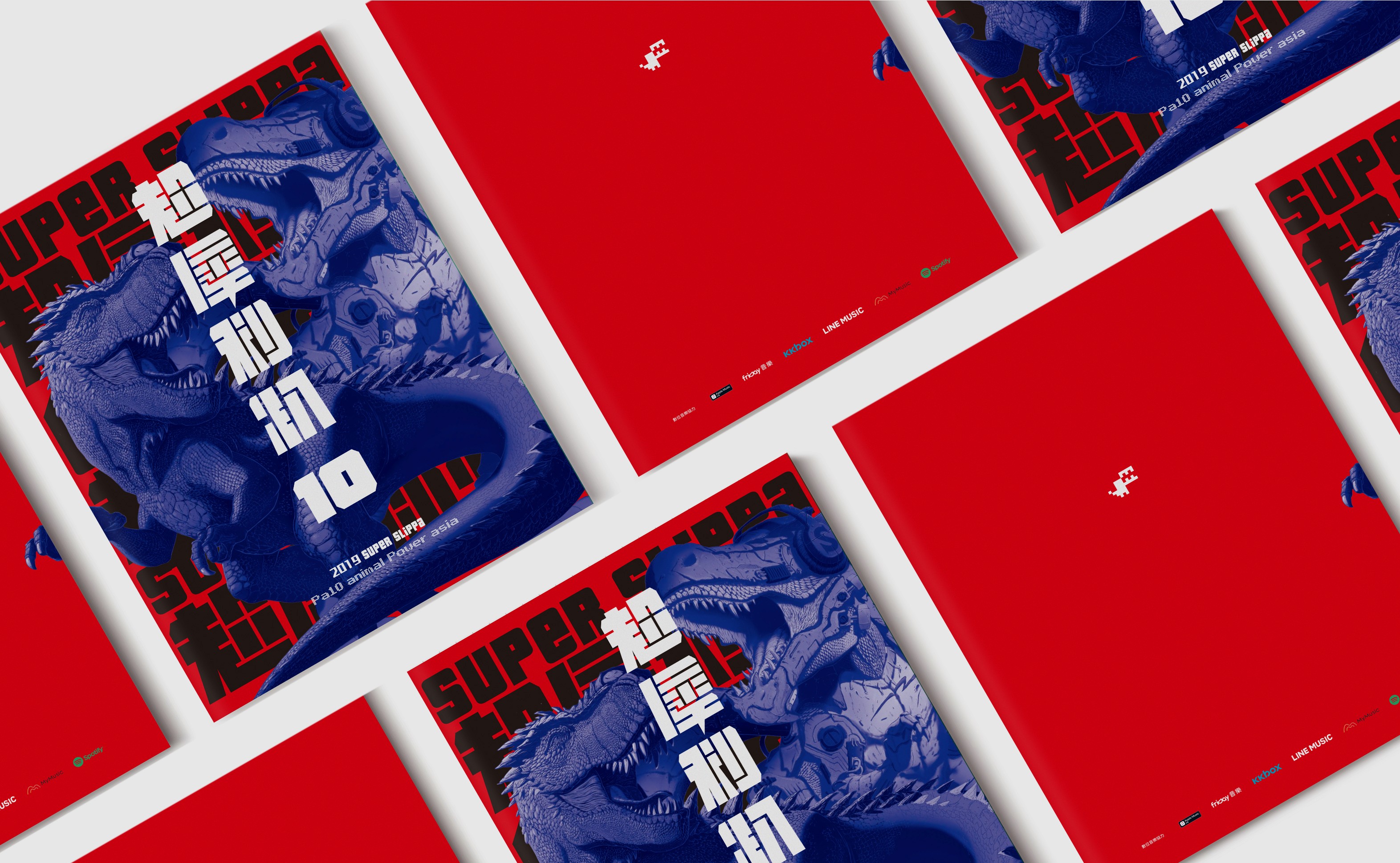 Hand holding waffle cone with three scoops of colorful pastel ice cream