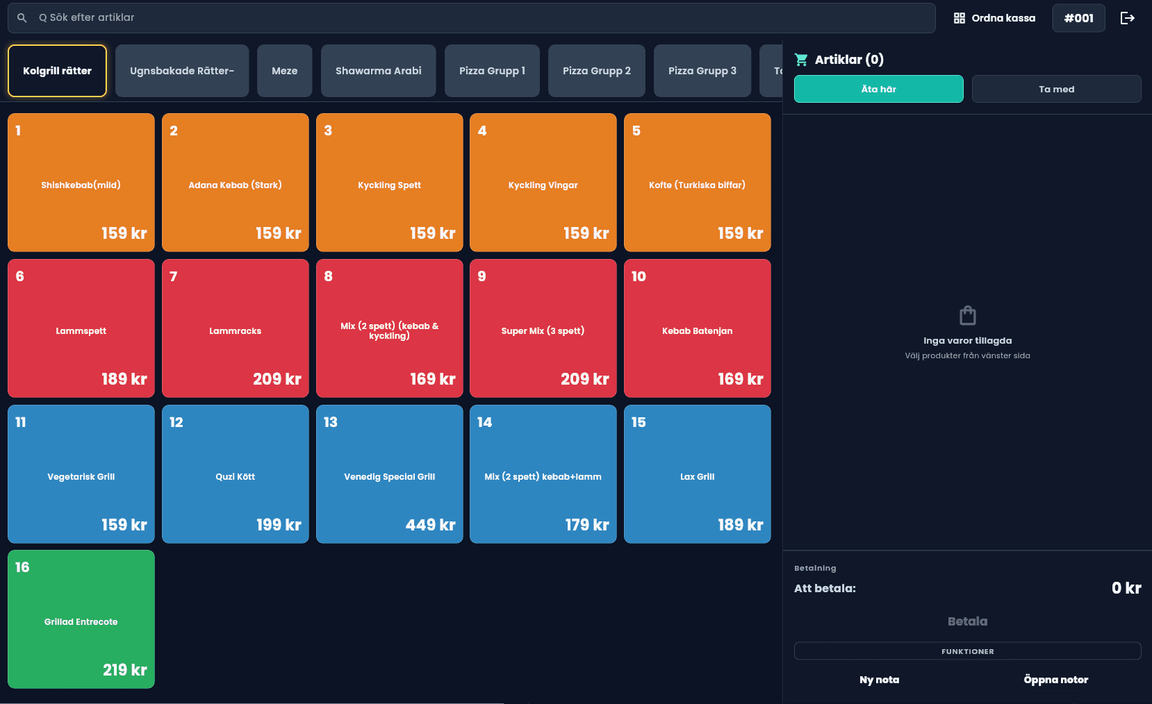 Product dashboard