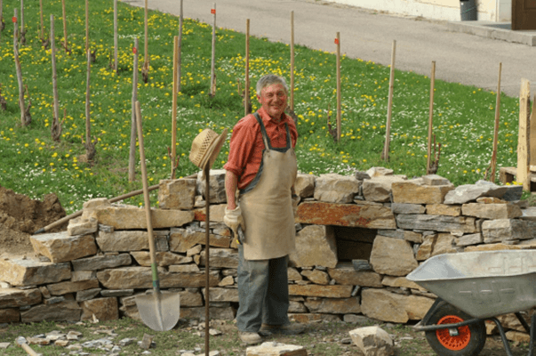 Trockenmauer Kursleiter Hermann Böhmer