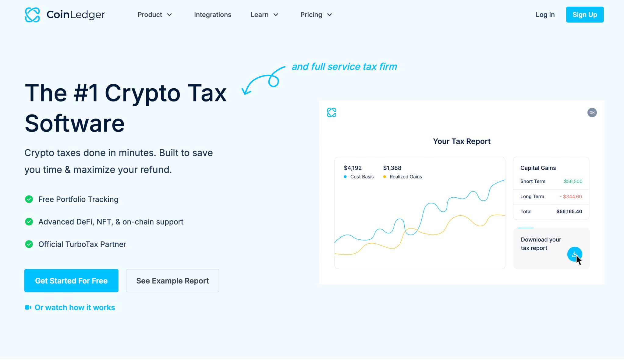 CoinLedger Dashboard