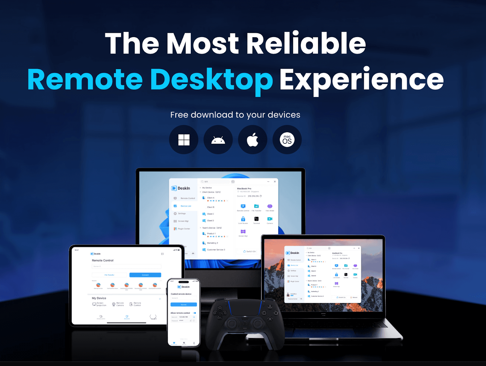 DeskIn remote desktop for mac and hp chromebook