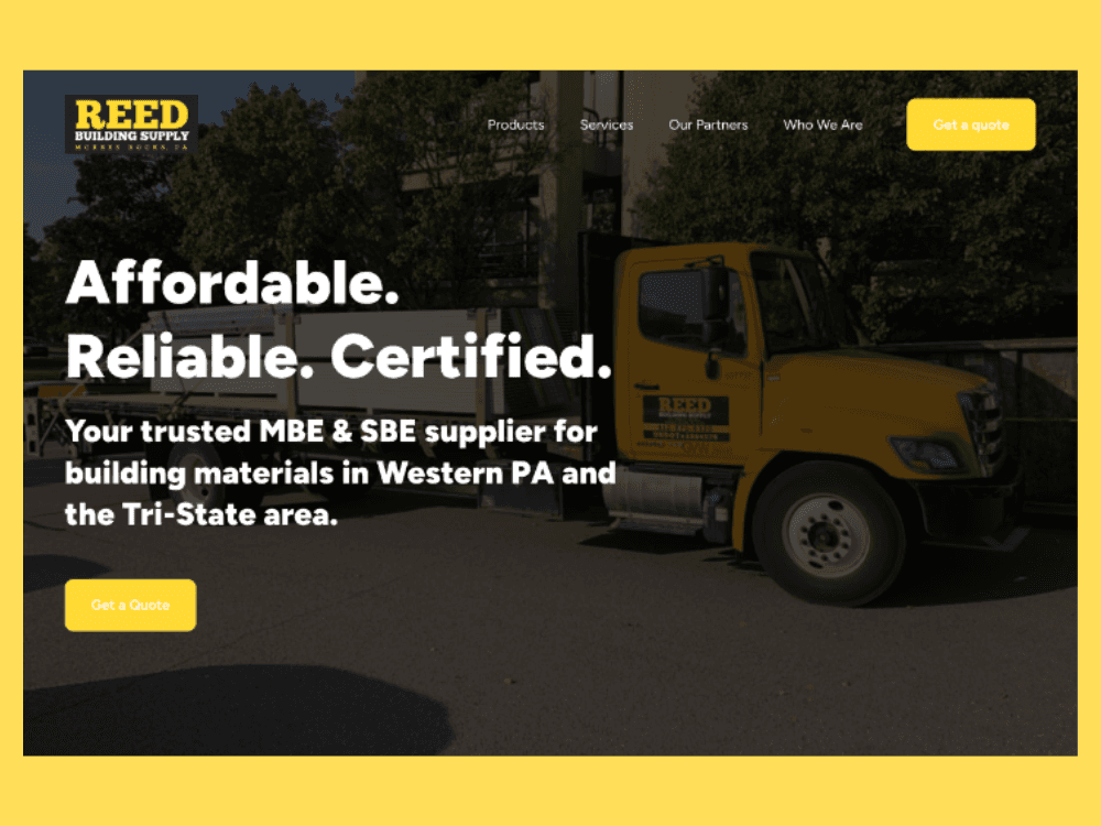 Reed Building Supply pages