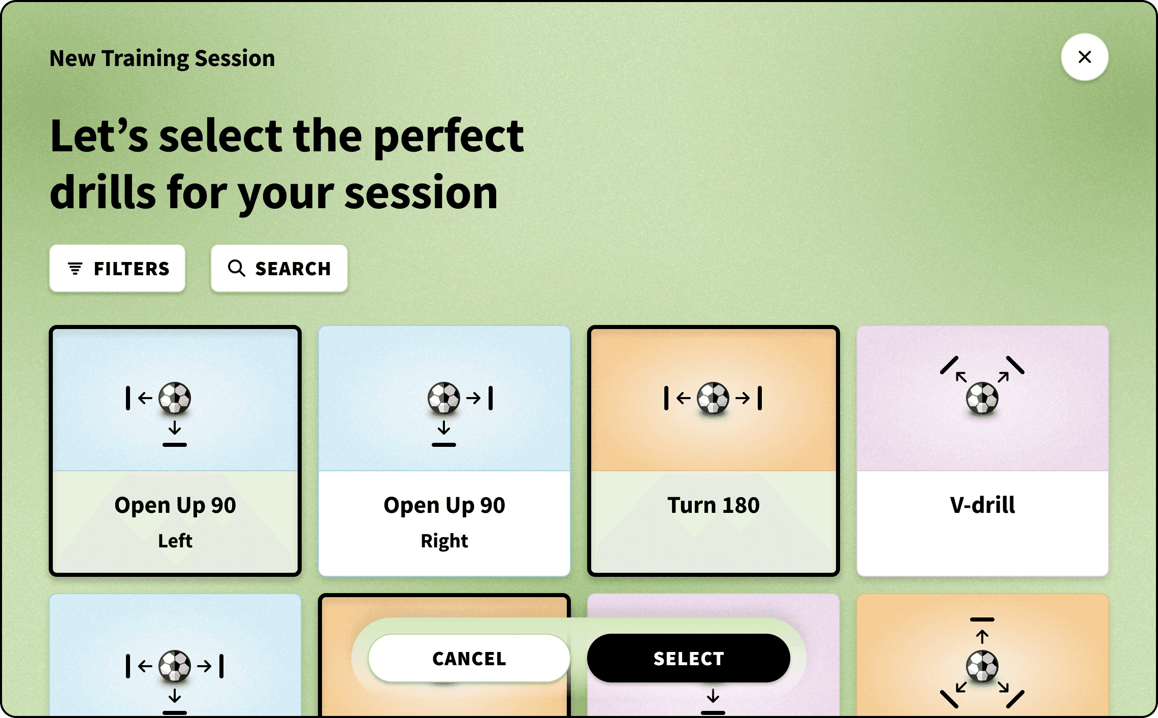 Goal Station Select Drills