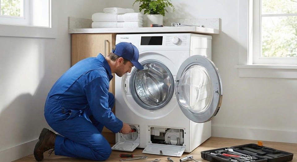 repairing a washing machine