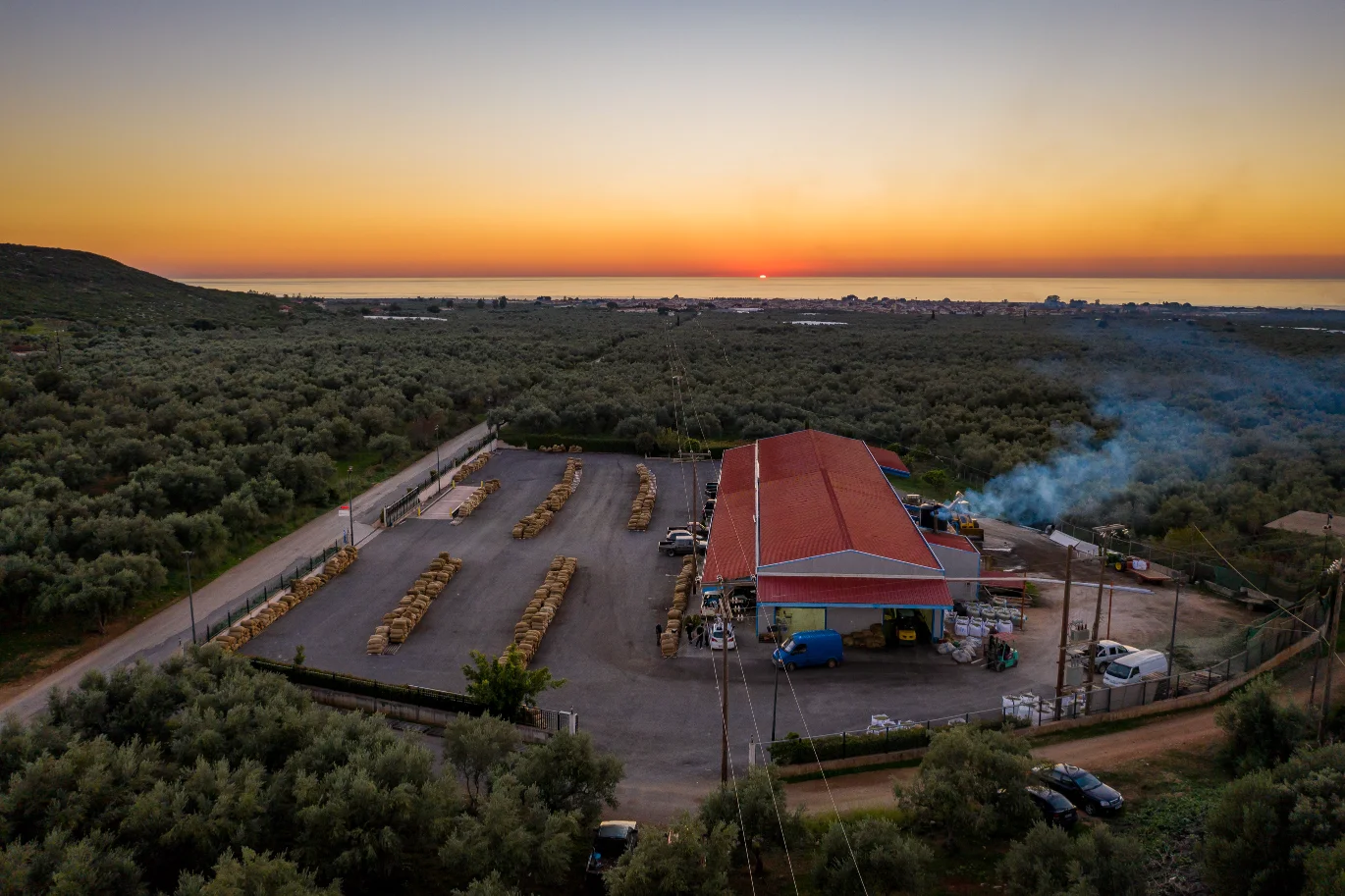 State-of-the-art GEA decanter for extra virgin olive oil extraction at Fountas mill in Filiatra, Messenia.