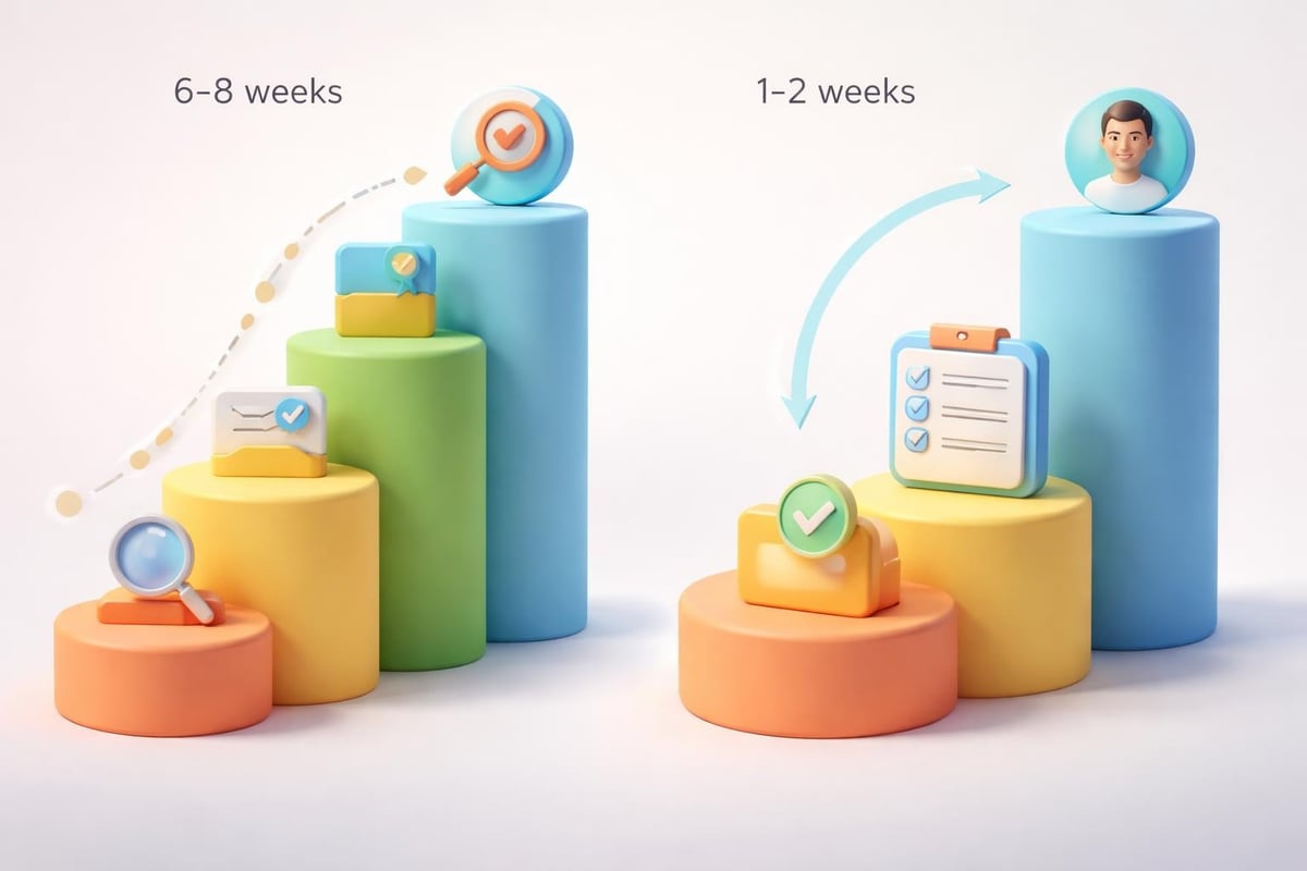 Hiring timeline comparison