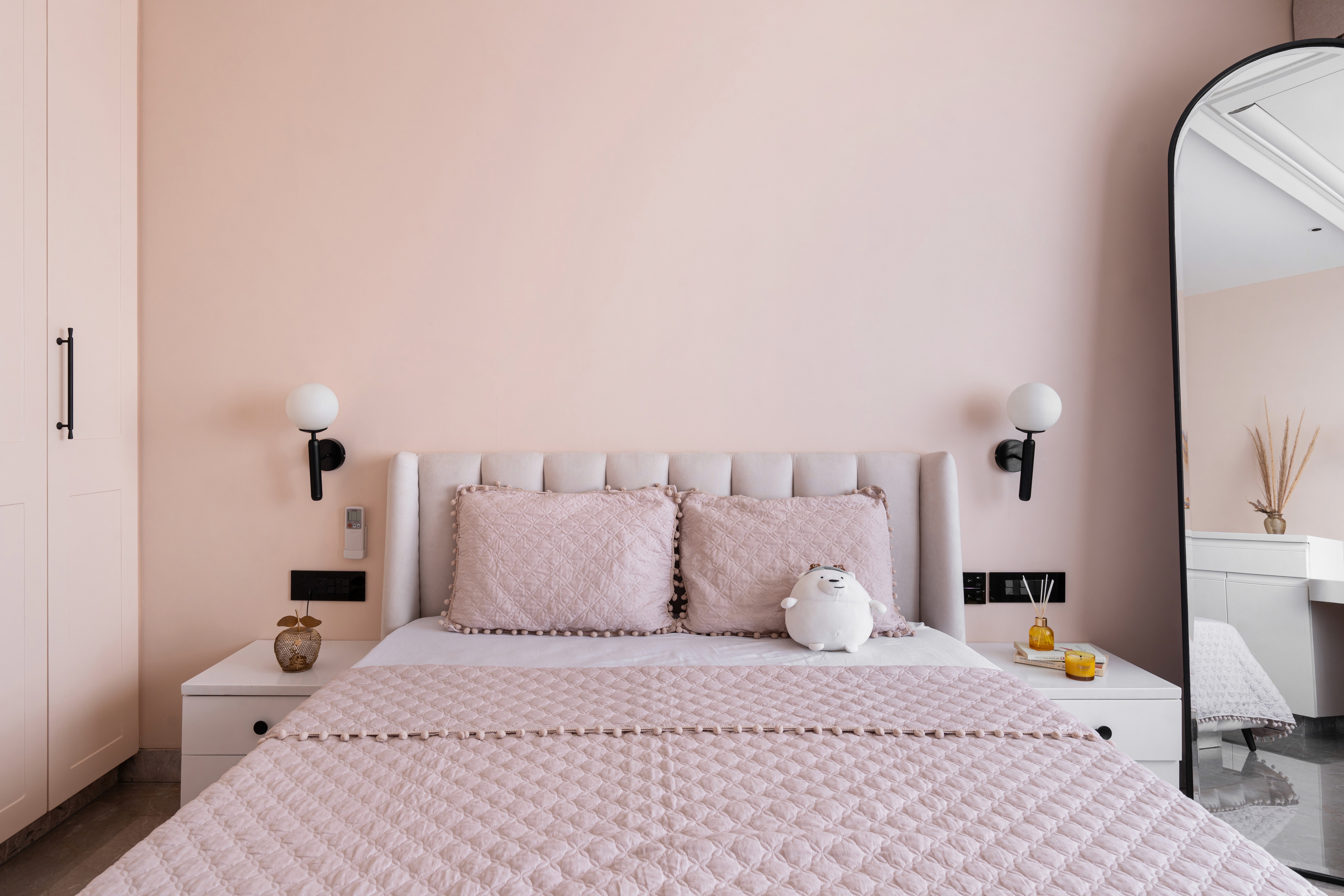 a woman with flowers