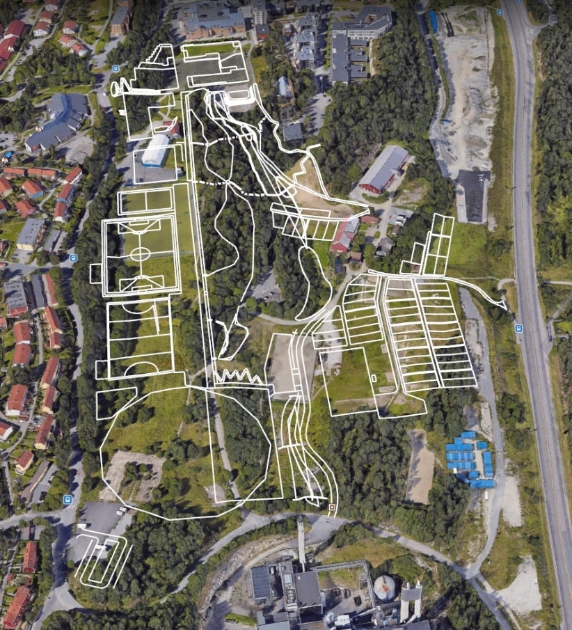 Planområdet til Mortensrud