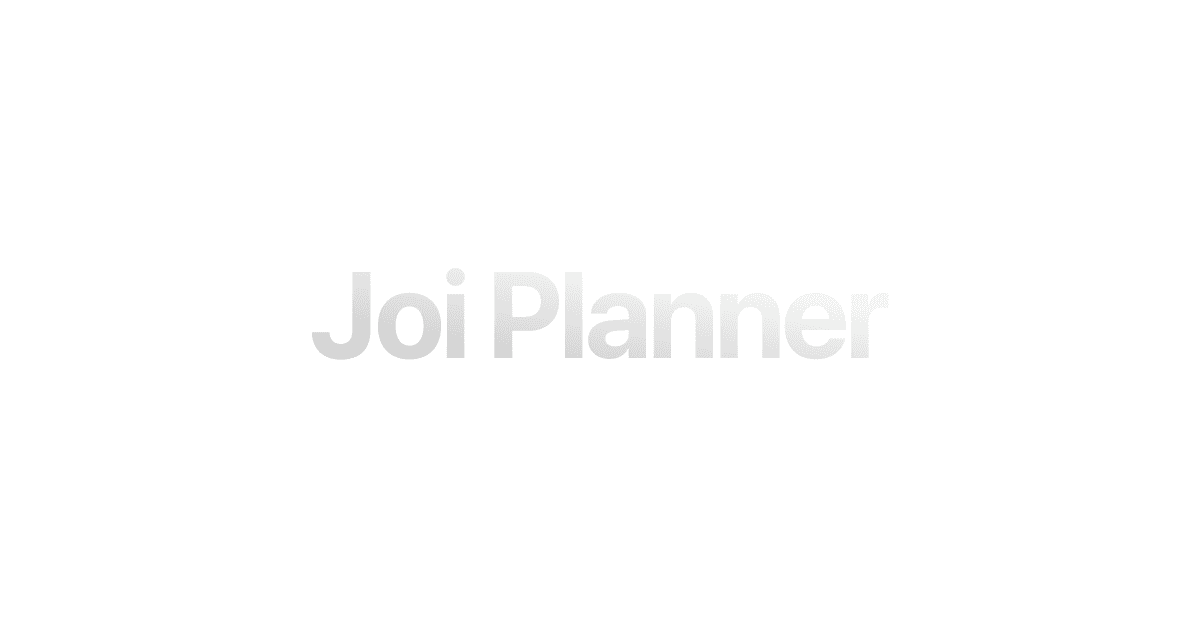 Joi Planner