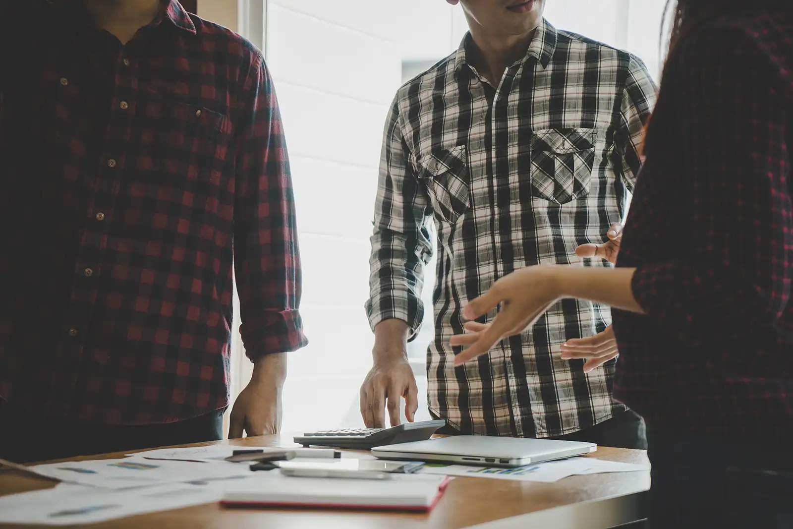 An investor rejects a pair of startup founders