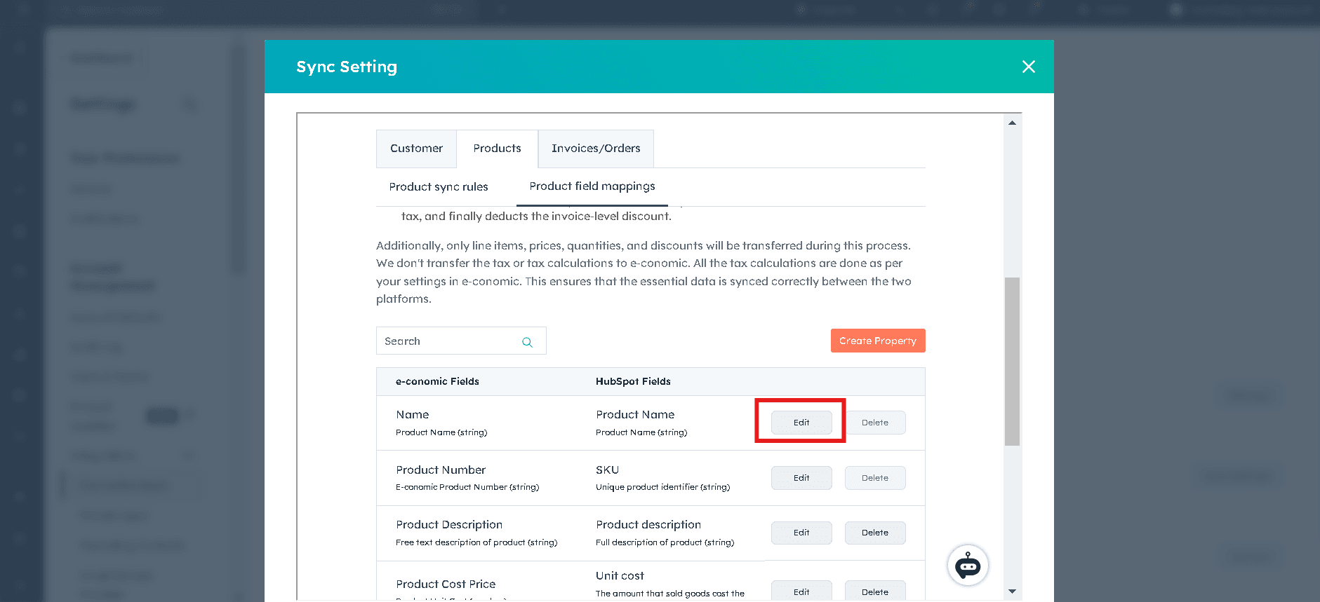 Setting Up Product Field Mappings