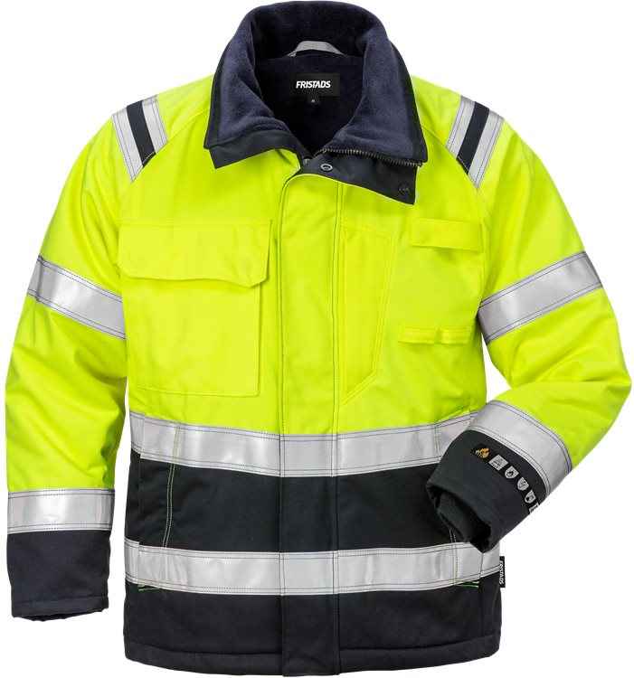 James & Nicholson werkjas voor dames bij Vanatex — FRISTADS Flamestat high vis winterjack dames klasse 3 4285 ATHS