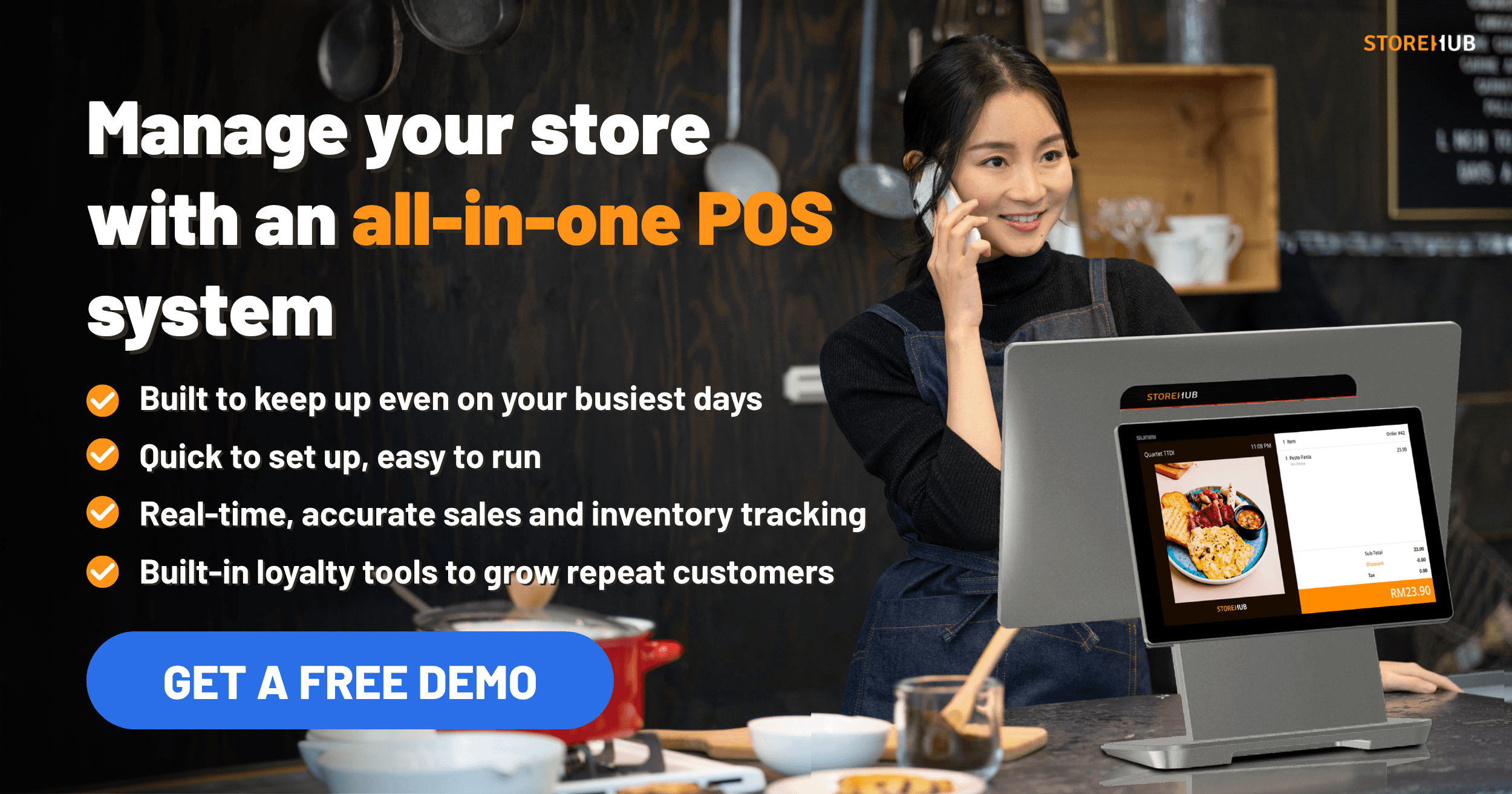 Manage your convenience store with an all-in-one POS system. Built to keep up on busiest evenings, quick to set up, real-time inventory, built-in loyalty.