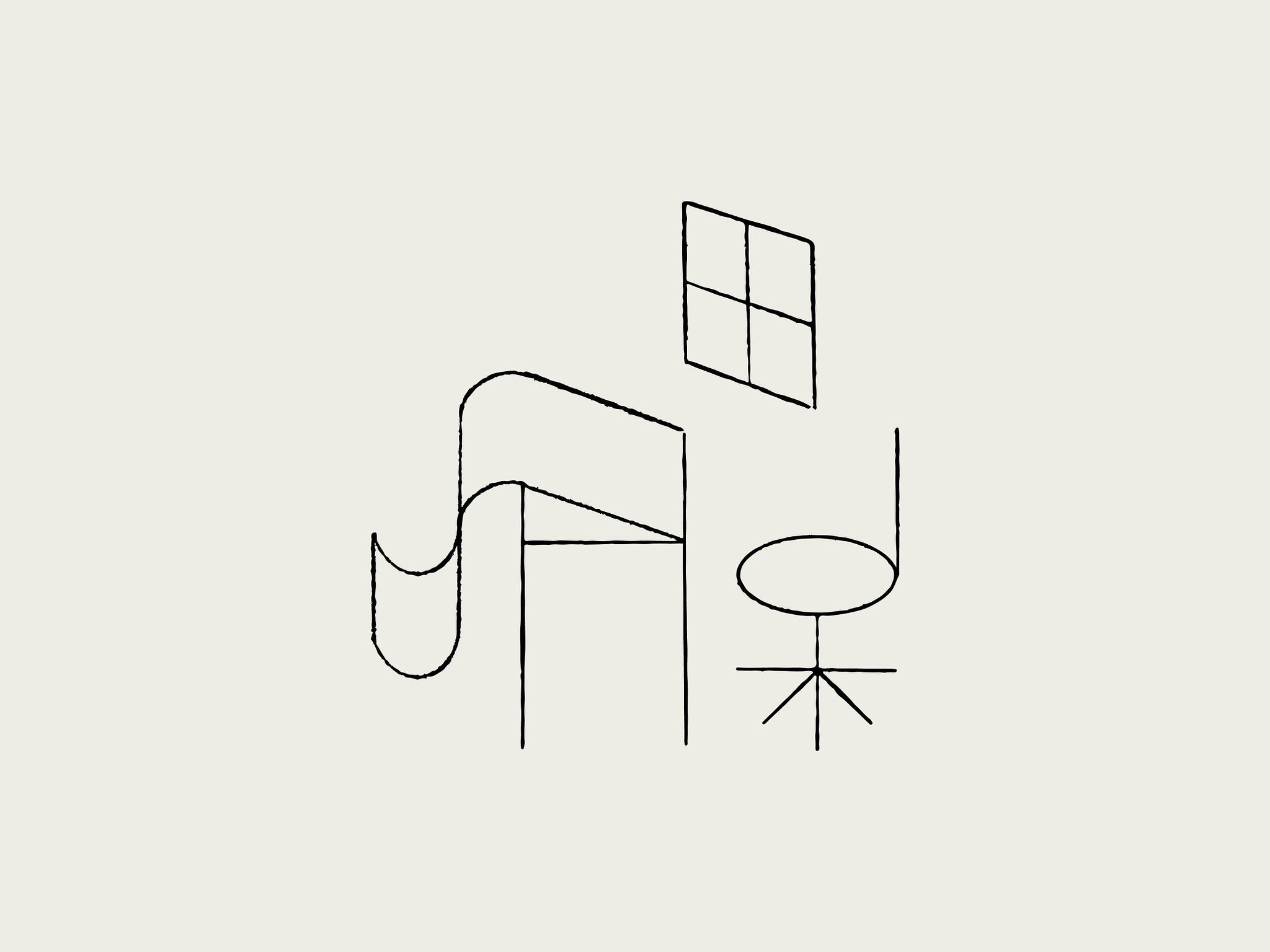 a black and white background with wavy lines