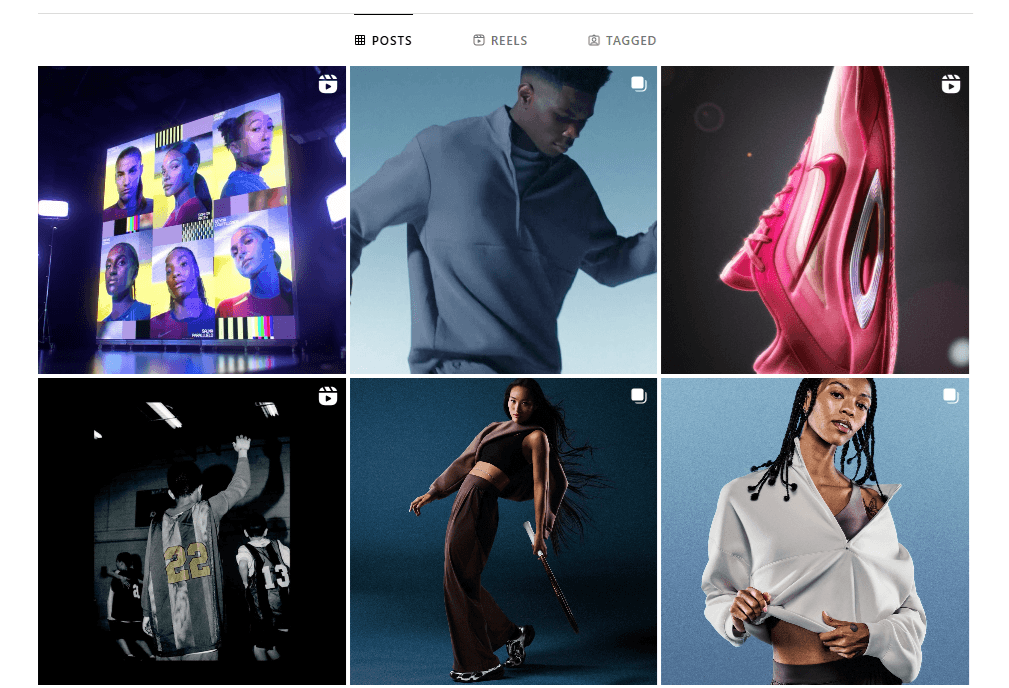 nike instagram feed posts
